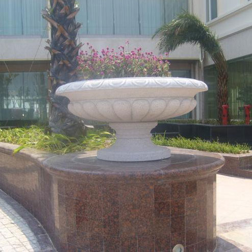 granite flowerpot