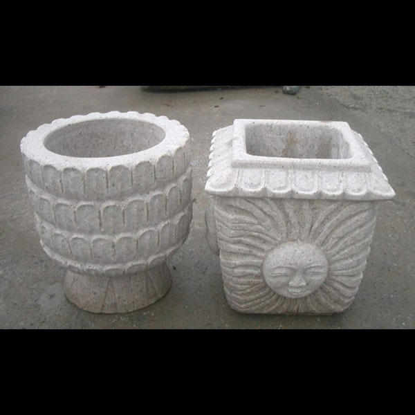 granite flowerpot