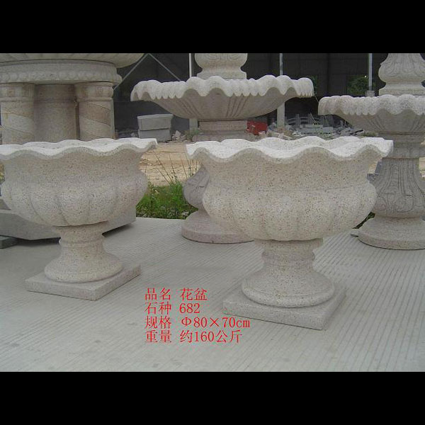 granite flowerpot