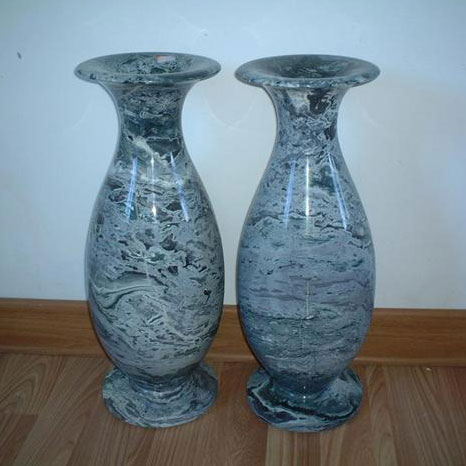 marble flower vase
