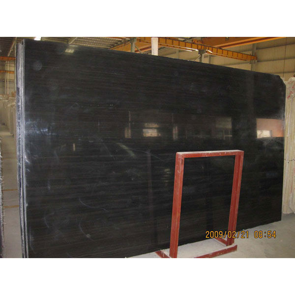 Black wood vein marble