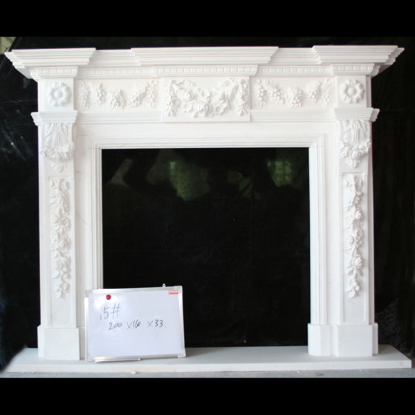 marble fireplace