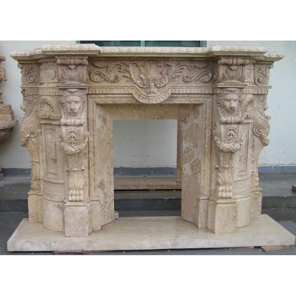 marble fireplace