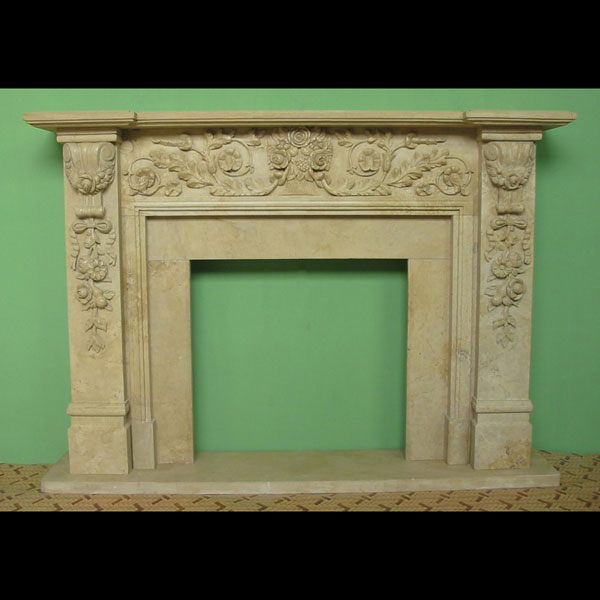 marble fireplace