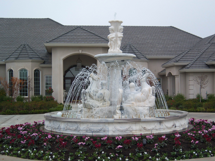 marble fountain