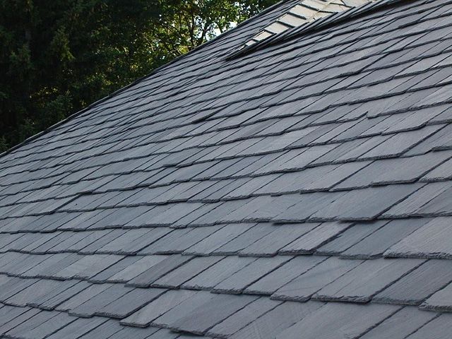 black roofing slate