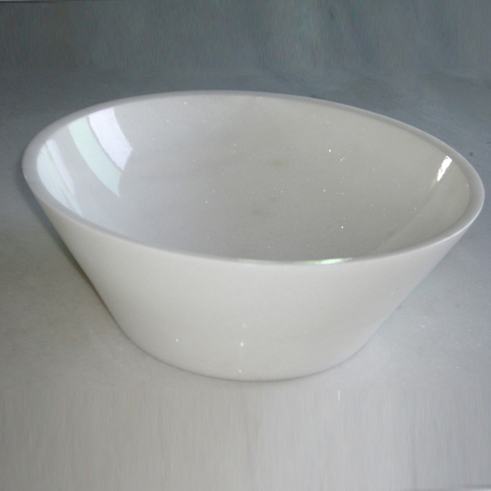 white marble basin