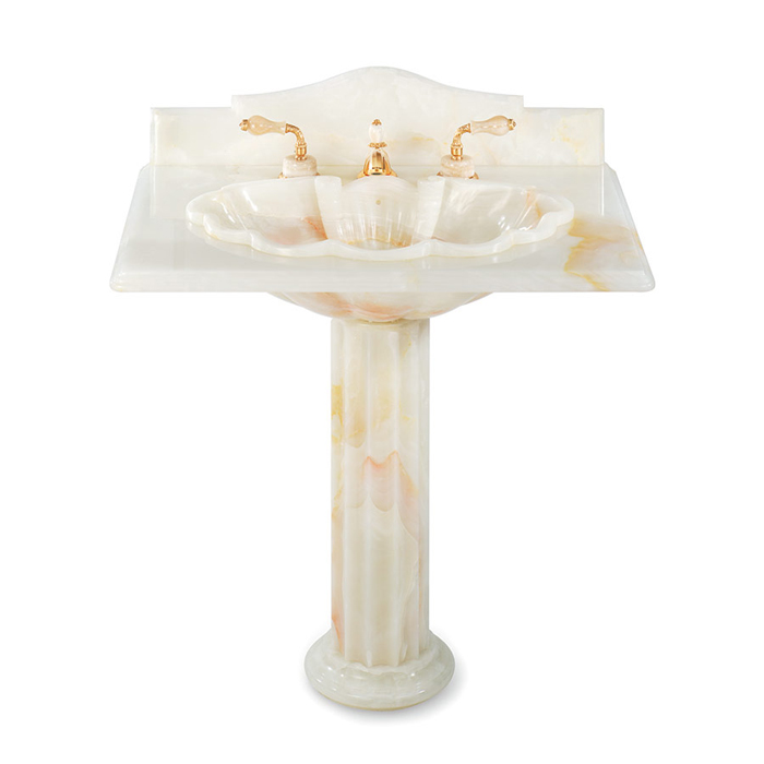 onyx pedestal basin